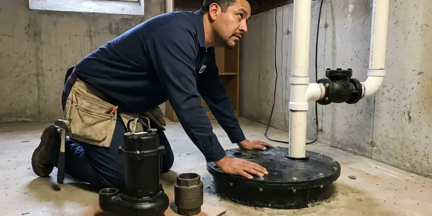 Basement Sump Pump Installation near Newark