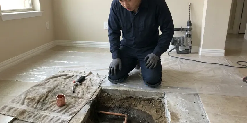 GLN Plumbing technician providing water softener repair in Newark