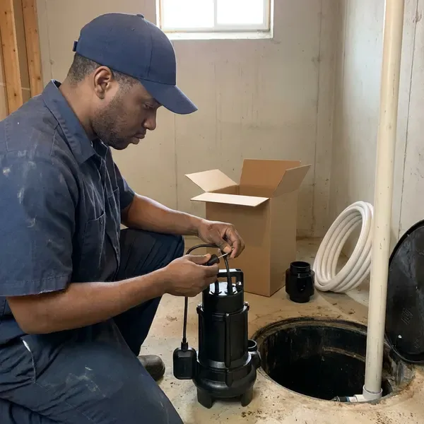 Local sump pump installation by GLN Plumbing, Passaic, NJ